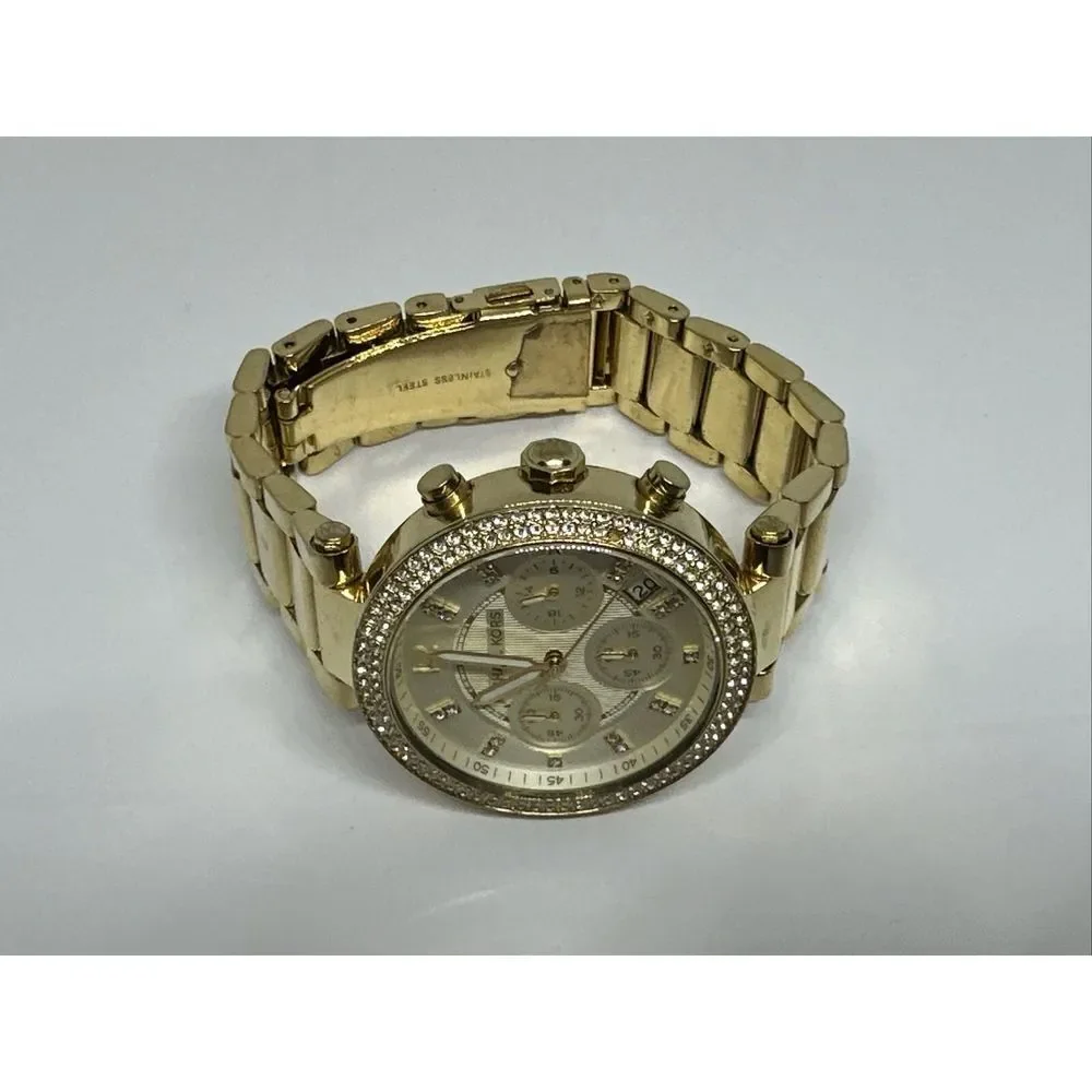 Michael Kors Parker MK5354 Women's Gold Stainless Steel Analog Dial Watch NUL5